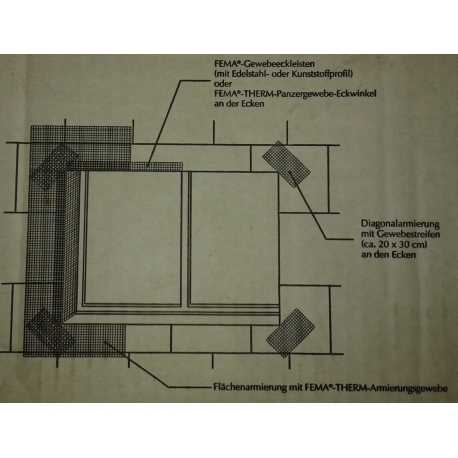 FEMA - Tissu d'armature diagonale - Rlx de 50 m