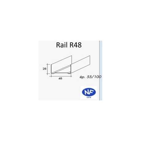 Rail pour ossature métallique