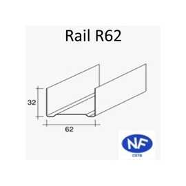 Rail pour ossature métallique