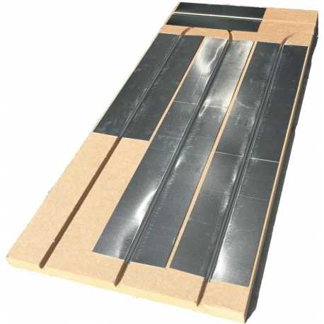 Plancher chauffant sec fibre de bois