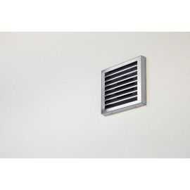 Grille murale INOX 265x245mm - raccord rond DN125